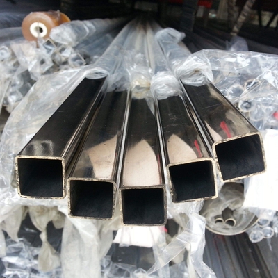 Inox 201 304 Seamless SS Pipe Polished Tubes Square Stainless Steel BA Surface