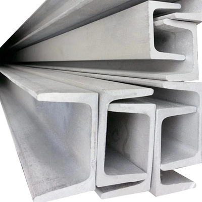 Duplex Stainless Steel U Shape Bar 6m C Channel Profile Angel Folded Hairline