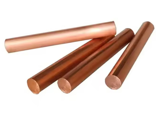Large Diameter 99.9% Solid Red Copper Rods Strong And Durable Builds Round Rod Copper 8mm Suppliers