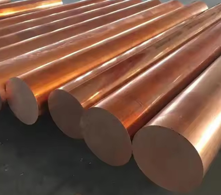 Large Diameter 99.9% Solid Red Copper Rods Strong And Durable Builds Round Rod Copper 8mm Suppliers