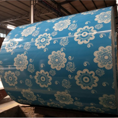 Corrugated GI PPGI Colour Coated Sheet Galvanized Steel 50 Microns Zn/Az