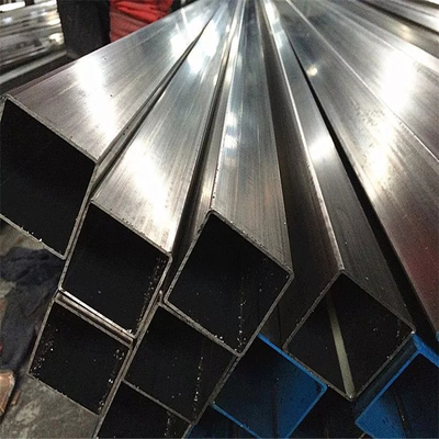 JIS 304 310 Stainless Steel Pipe HL Square Tube 20mm For Decoration